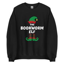 Bookworm Elf Funny Christmas Sweatshirt| Matching Christmas Elf Group Gift Sweat - £23.66 GBP+