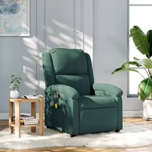 Massage Recliner Chair Dark Green Velvet - $6,173.88 MXN