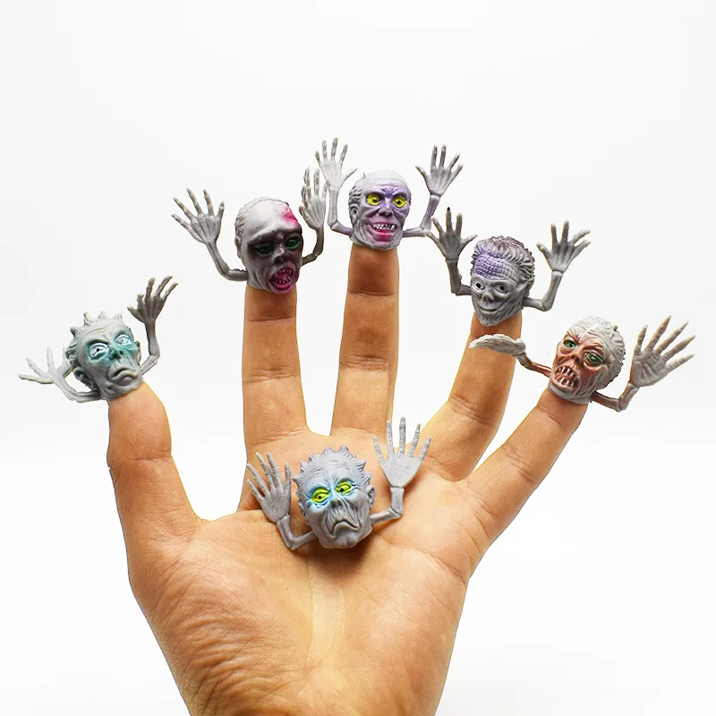 Novelty little monster finger puppet toy mini ghost head zombie storytelling - £7.56 GBP+