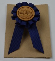 Longaberger Collection Basket Tie-On Blue Ribbon Clip On Accessory Collectible - £9.58 GBP