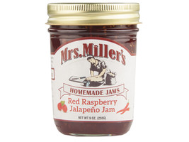 Mrs Millers Jalapeno Red Raspberry Jam, 2-Pack 9 oz. Jars. Jars - $24.70