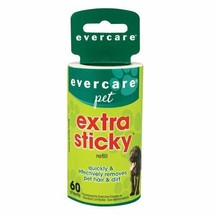 Evercare Extra Sticky Pet Hair And Lint Hand Roller Refill 60 Easy Peel ... - £23.59 GBP