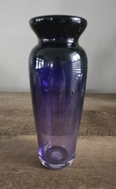 Hand Blown and Signed WB &#39;97 Ombre Amethyst Purple Vase 7&quot; - $29.69