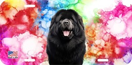 Newfoundland Black Face Dog Can Personalize Novelty Metal License Plate J - $8.90+