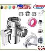 Versatile Diverter Valve for Sink &amp; Shower - 3-Way Connection with Adapters - $26.56 CAD