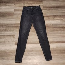 Fidelity Jeans Womens Size 25 Pixie High Rise Slim Bodega Black Denim Pants - $375.44 MXN