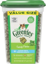 Greenies Feline Natural Dental Treats Catnip Flavor 9.75 oz - £54.91 GBP