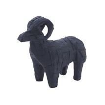 Mikasa Resin Ram Figurine, 8.07x2.76x6.69 Inch, Black Matte - $6.74