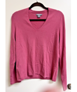 Ann Taylor Woman's SX XL Cashmere Medium Pink Pullover Sweater - $28.22