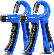 Hand Grip Strengthener 2 Pack Adjustable Resistance 10 130 lbs Forearm Exerciser - £26.95 GBP