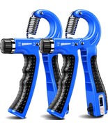 Hand Grip Strengthener 2 Pack Adjustable Resistance 10 130 lbs Forearm E... - £26.58 GBP