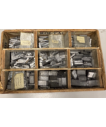 Vintage Letterpress Type set  1&quot; Printing Blocks Typography Lot Antique ... - $73.32 CAD