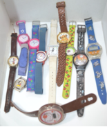 11 Vtg watches**TIMEX**Disney SII seiko**and Novelty watches Nightmare b... - £23.63 GBP