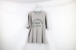 Vintage 90s Abercrombie &amp; Fitch Mens Large Spell Out Bulldogs T-Shirt Gray USA - £29.56 GBP