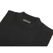 Men PRINCELY Italian Viscose Short Mock Neck Pullover Slim 89567-00 Black 101 image 6