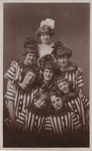 The Victory Girls WW1 Female Clowns Hand Signed Real Photo Postcard - £10.46 GBP