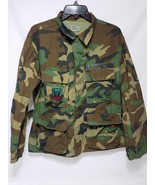 US AIR FORCE Hot Weather Woodland Camo Coat Tactical Command Patch Mediu... - $20.20 CAD