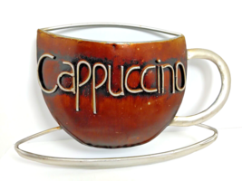 Cappuccino Espresso Coffee Mug / Cup Metal Tin Wall Art-  Home Decor - F... - $18.34