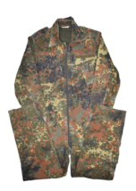 Vintage German Military Coveralls Mens S Camouflage Flying Jumpsuit Flec... - £34.13 GBP