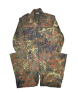 Vintage German Military Coveralls Mens S Camouflage Flying Jumpsuit Flec... - $43.39