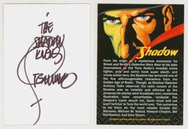 Jim Steranko Signature &amp; &quot;The Shadow Knows&quot; SIGNED Card ~ OTR / Pulp Hero - £74.03 GBP