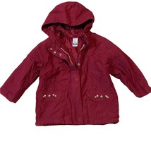 Gymboree Girls Vintage Maroon Hooded Coat/Jacket - $26.91 CAD