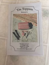 Samplers &amp; Such Tin Toppers Bristol #3 Cross Stitch Tin &amp; Scissors Fob  - $10.85