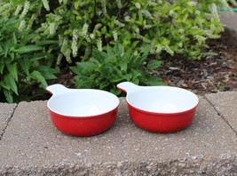Set of 2 Certified International Red Bowl With Handles Grab It - £27.51 GBP