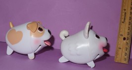 Chubby Puppies Puppy Jack Russell Terrier &amp; Baby Pug White Camper Dogs Lot - $35.00