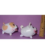 Chubby Puppies Puppy Jack Russell Terrier &amp; Baby Pug White Camper Dogs Lot - $35.00