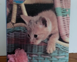 Cuddly Cuties Kitten Kitty Cat 3 Ring Binder Vintage 1993 Notebook #1890 - $10.36