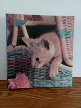 Cuddly Cuties Kitten Kitty Cat 3 Ring Binder Vintage 1993 Notebook #1890 - £8.18 GBP