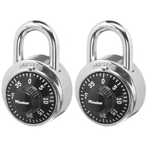 Master Lock Locker Lock Combination Padlock, 2 Pack, Black, 1500T - £10.71 GBP