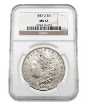 1883-O Silber Morgan Dollar Ausgewählten Von NGC As MS-63 - £217.61 GBP