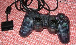 Lot: Play Station 2 PS2 Sony Dual-Shock Controller, Clear + 2 Games + FREE Gift - £17.14 GBP