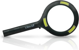 LitezAll COB LED Magnifying Glass with Light | Even Lighting and Shadowless Ligh - £22.92 GBP