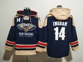 Brandon Ingram #14 New Orleans Pelicans Navy Lace-Up Pullover Hoodie - $63.20