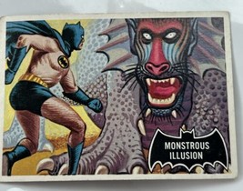 1966 Topps Batman Black Bat Card #48 Monstrous Illusion - £6.25 GBP