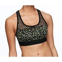 Victoria’s Secret Pink Ultimate Unlined Sports Bra Small-DD Black Green Camo - £9.52 GBP