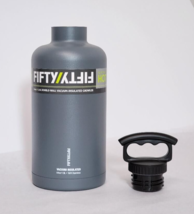Gray  Finger Handle Fifty/Fifty 64oz Double Insulated Steel Growler Water Bottle - £43.91 GBP