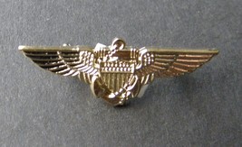 USN NAVY USMC MARINES AVIATOR GOLD COLORED WINGS LAPEL PIN BADGE 1 INCH - £4.49 GBP