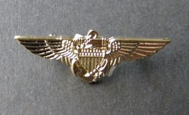 USN NAVY USMC MARINES AVIATOR GOLD COLORED WINGS LAPEL PIN BADGE 1 INCH - $5.74