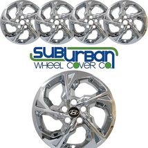 FITS 2022-2024 Hyundai Tucson SE / SEL # 7711P-C 17&quot; Chrome Wheel Skins SET/4 - £94.17 GBP