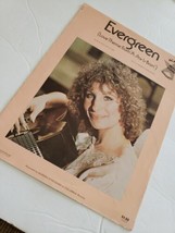 Evergreen Barbra Streisand Vintage Sheet Music 1976 Piano Vocal Guitar Chords - £4.97 GBP