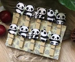 Panda Photo Clips,Pin Clothespins,Children&#39;s Birthday Party Favor Decorations - £2.53 GBP+