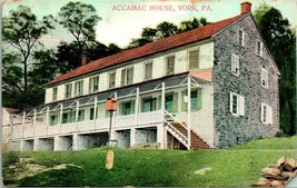 Vtg Postcard 1909 - York Pennsylvania PA - Accamac House  - £7.65 GBP