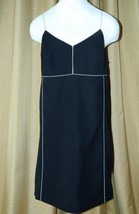 Balenciaga Dress Silver Chain Straps &amp; Detail Black Slip Style NWT $1775 40 - $421.35