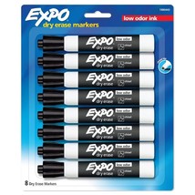 Expo 8pk Dry Erase Markers Chisel Tip Black - $274.75 MXN