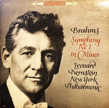 Brahms Symphony No.1 C Minor Leonard Bernstein VG+ NY Philharmonic  PET RESCUE - £7.81 GBP