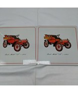 Lot Of (2) 7&quot; Ford Model &quot;A&quot; Mat Coaster Hanging Wall Plaque - £11.25 GBP